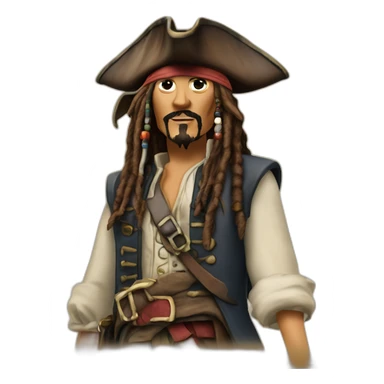Jack sparrow sue le titanic sticker