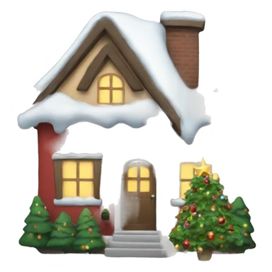 A Christmas house  sticker