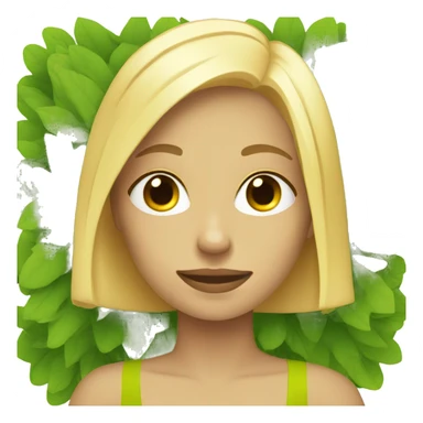 Blonde girl relaxing  sticker