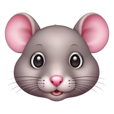 cute small rat with big eyes and whiskers sticker
