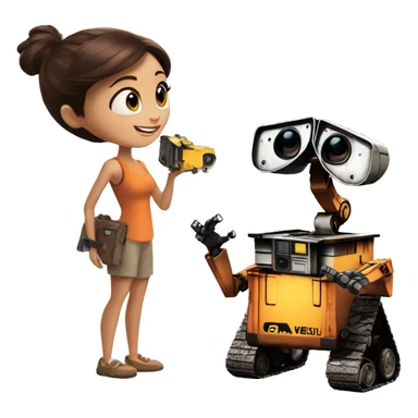wall-e and eva sticker