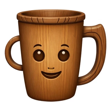 wood cup sticker