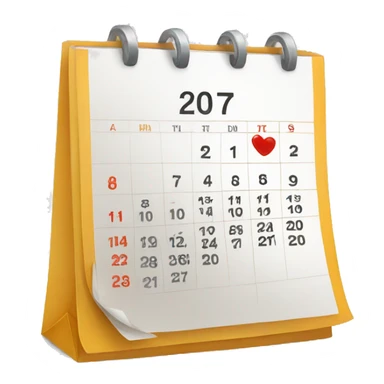 MONTHLY CALENDAR  sticker