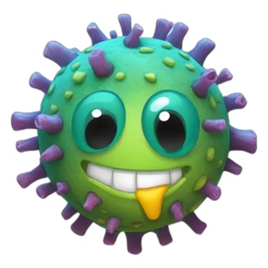 Corona Virus als tier sticker