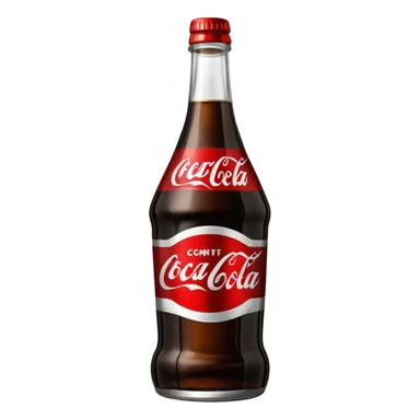 Botella cortada que contenga dentro fernet con coca cola sticker