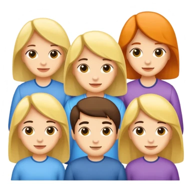 5 sisters 1 brother sticker