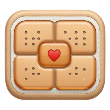 tan band aid with rounded corners sticker