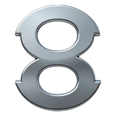 A double dollar sign emoji made of polished silver chrome, smooth metallic surface, glossy reflections, luxury swag vibe, minimal iOS emoji style, centered on white background sticker