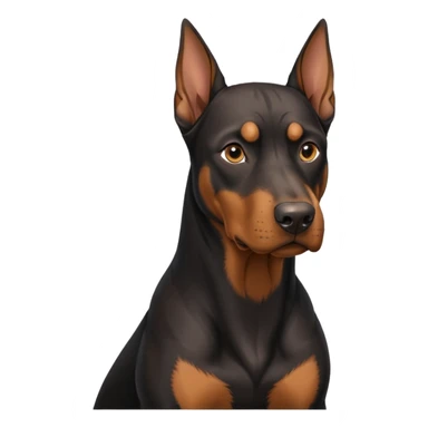 Dobermann uncropped sticker