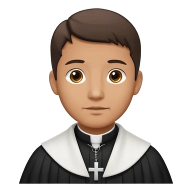 The priest who presides over the wedding sticker