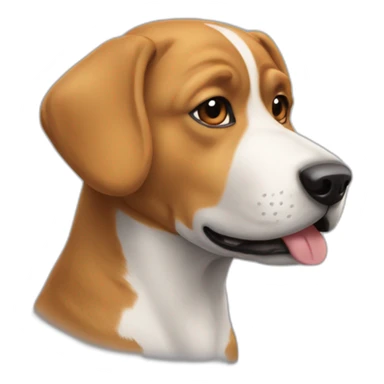 Chat avec une tête de chien sticker