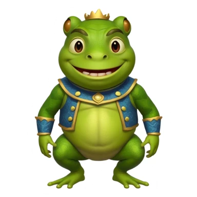 frog in a shrek costume sticker