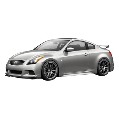 G37 coupe car lowered with dark mags darksliver car sticker