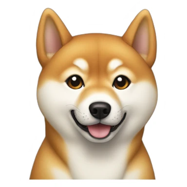 A Shiba Inu white sticker