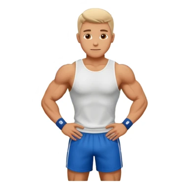 white sportsman in the playground sticker