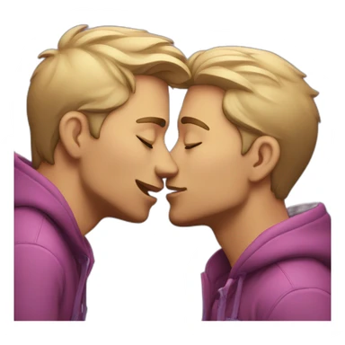 Gay kiss sticker