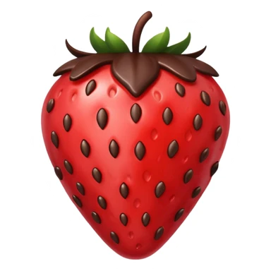 chocolate covered strawberry sticker