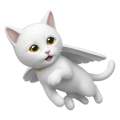 Un chat volant  sticker