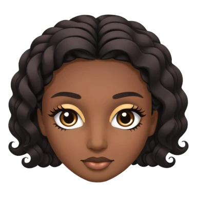 lash and brows done without women sticker