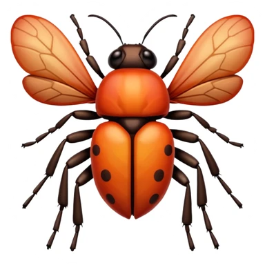 pixelated bug sticker