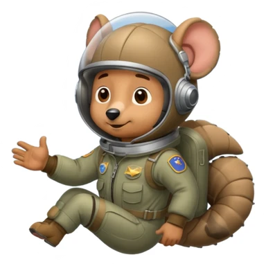 Man flying in the sky of armadillos sticker