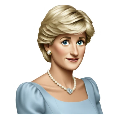 Lady Diana take a photo  sticker