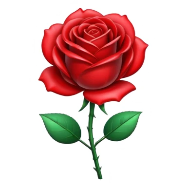 metal rose, without green leaves, just flower sticker
