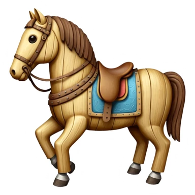 trojan horse no saddle sticker