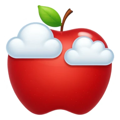 apple cloud message bubble sticker