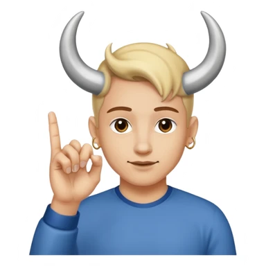 main signe hard rock mais avec juste l'annulaire plié sticker