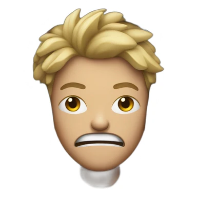 very angry person sitting in front of a computer with headphones on sticker