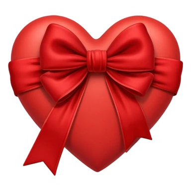 heart with a velvet bow sticker
