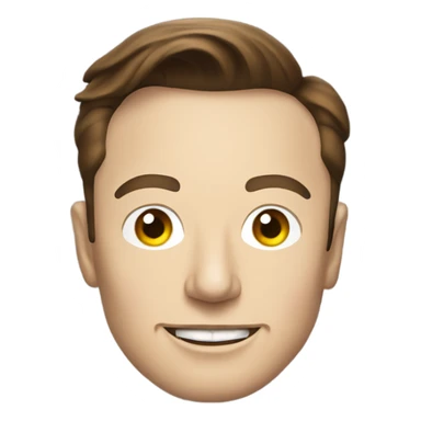 Elon musk as a spaceship sticker