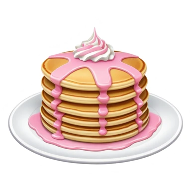 pancakes with pink topping sticker