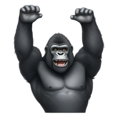 Gorilla reaching for you sticker