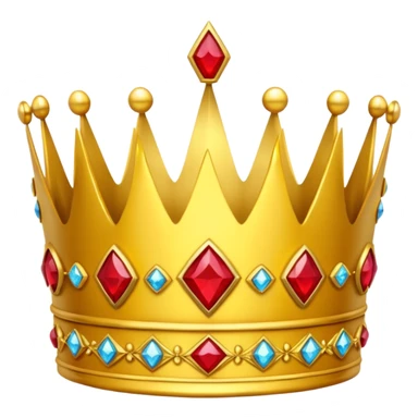 yellow crown with only red gems only lot red gems sticker