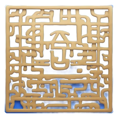 ai emoji in blue box sticker