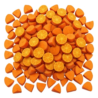 carrot  Chopped into small pieces    sticker
