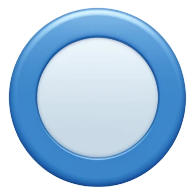 A blue circle with a small white check inside sticker
