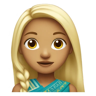 Māori blonde girl sticker