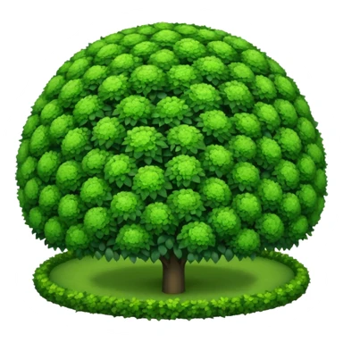 round shrubs in a large, spacious garden sticker