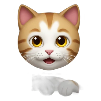 Cat driving a fire truck sticker