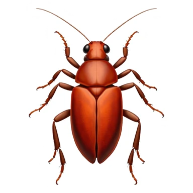 cockroach with "RED" written on its back sticker