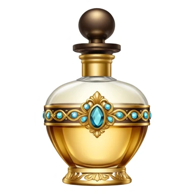 bottle of perfume gold exquisite large takes all the space

 sticker