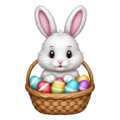 a Christmas bunny sticker