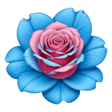 Rose bleu completement bleu sticker