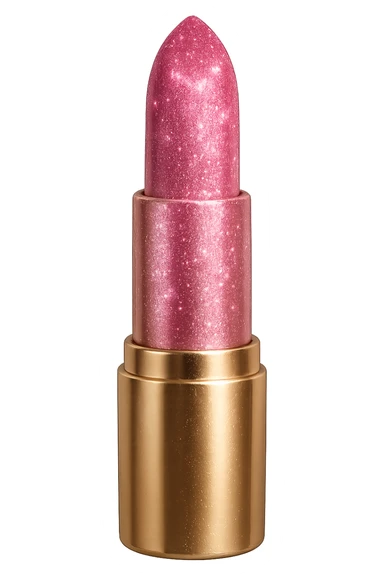 girly sparkling lipstick, shiny, no background sticker