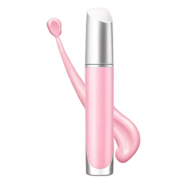 Light pink lip gloss tube sticker