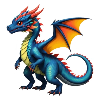 Dutch-Angel-Dragon-Grem2-Trico-Nargacuga-Salandit-Drudigon-fusion-animal-creature, full body  sticker