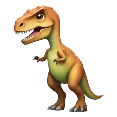 Dinosaur with a mini skirt sticker
